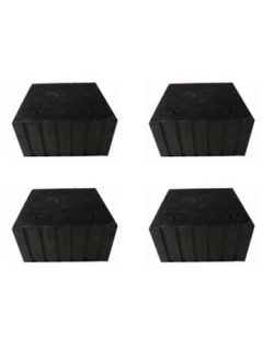 4 stuks rubber opname blokken H=70 mm